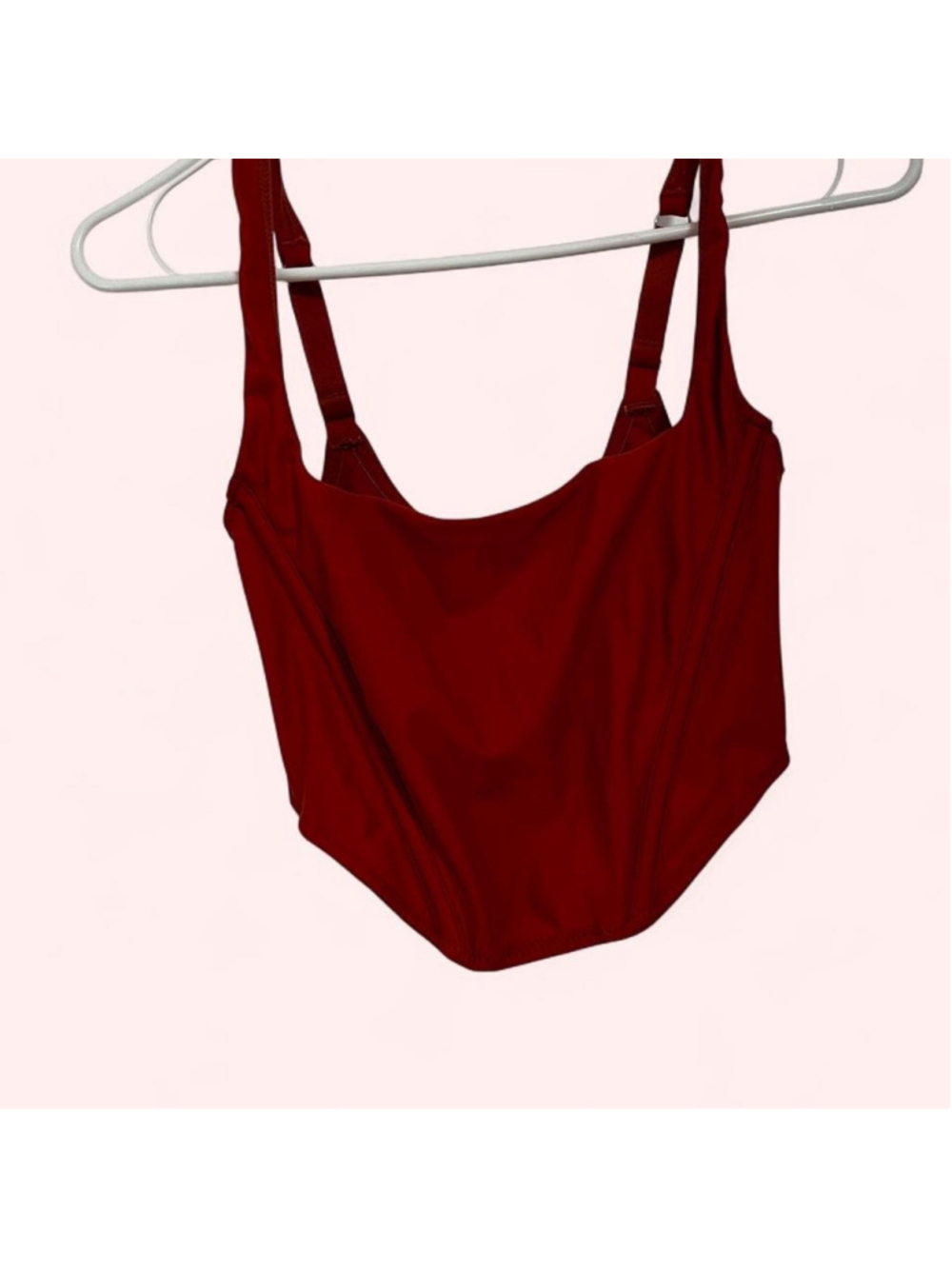 Out From Under Rust Orange Y2K Corset Bustier Top S